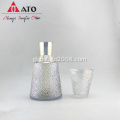 Glass Pitcher & Cup Iridescenct Set of Glass Pitcher & Glass Cup Supplier